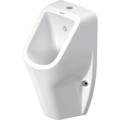 Duravit D-code Urinoir - met boveninlaat - met bevestiging - zonder spoelrand - met sproeikop en sifon - glans wit 0315131