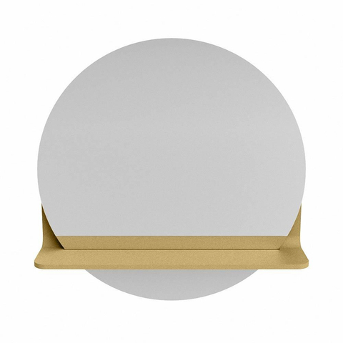 Mondiaz SPOT miroir – Ø 50 cm – avec tablette – Oro (sable) SW1235571