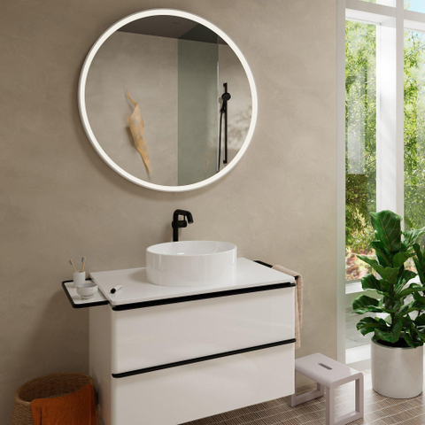 Hansgrohe Tecturis s Eengreeps wastafelkraan - 240 Fine - coolstart - voor waskommen - met afvoerplug - mat zwart SW918773