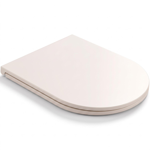 QeramiQ Dely Swirl Wandclosetset - 36.5x53cm - diepspoel - rimless - slim softclose zitting - linnen SW1590132