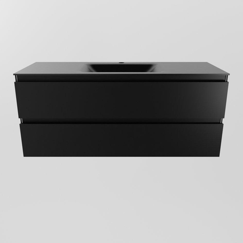 Mondiaz Aivy badmeubelset - 120x45x50cm - 1 kraangat - 1 wasbak urban Solid surface - Midden - 2 lades - Zonder spiegel - MDF Urban SW892458