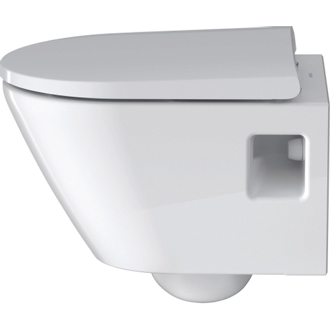 Duravit D-Neo wandtoilet zonder zitting 37x48x40cm Wit Hoogglans SW640515