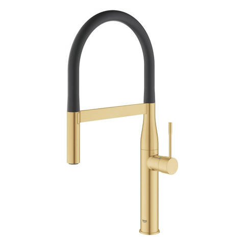 Grohe Essence Keukenkraan - hoog - 2 straalsoorten - met profesionele handdouche - brushed cool sunrise (goud) SW354704