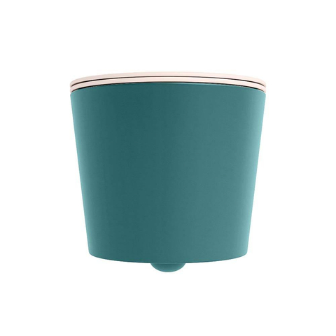 Mondiaz LAVIE hangtoilet – spoelrandloos – 36 x 53 cm – met softclose zitting – Smag (groen), zitting Rosee (roze) SW1208691