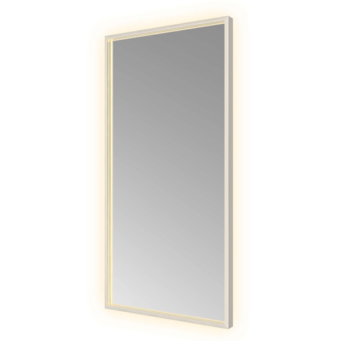 Hotbath &MORE Spiegel - 50x100cm - direct en indirect LED - color changing - spiegelverwarming - met afstandsbediening - geborsteld RVS 316 SW1246049