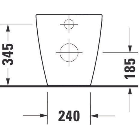 Duravit D-neo Staand closet - diepspoel - rimless - back-to-wall - 37x58x40cm Pit - wit hoogglans SW640510
