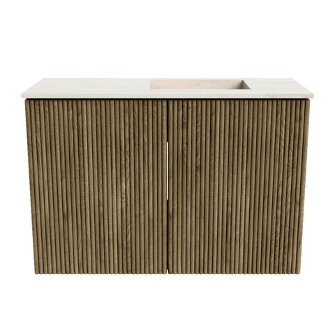Mondiaz JOYA-DLUX 60cm meuble de toilette - couleur Dusk - Vasque FAYE position Droite Sans trou de robinet couleur Meli. SW1425807