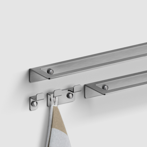 Clou Fold handdoekrek 60 cm rvs geborsteld SW417070