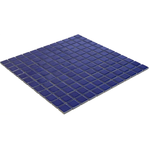 The Mosaic Factory Barcelona mozaïektegel - 30x30cm - 6mm - vierkant - glans dark blue (blauw) SW258543