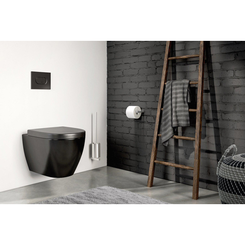 Zack Carvo Porte-rouleau de papier toilette - sans abattant - acier inoxydable brossé SW277549