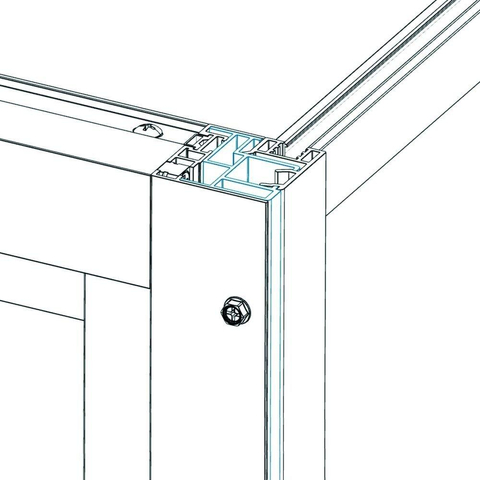 Sealskin Soho Kit pour le montage d''une porte coulissante avec une paroi latérale SW491705