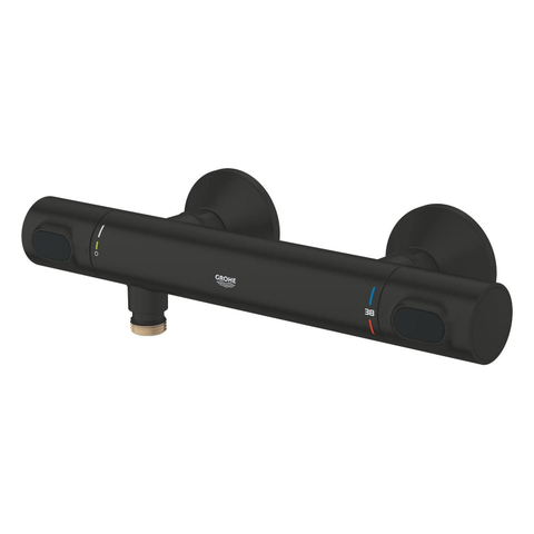 Grohe Precision Flow Thermostatische Douchemengkraan - opbouw - matte black (mat zwart) SW1440590