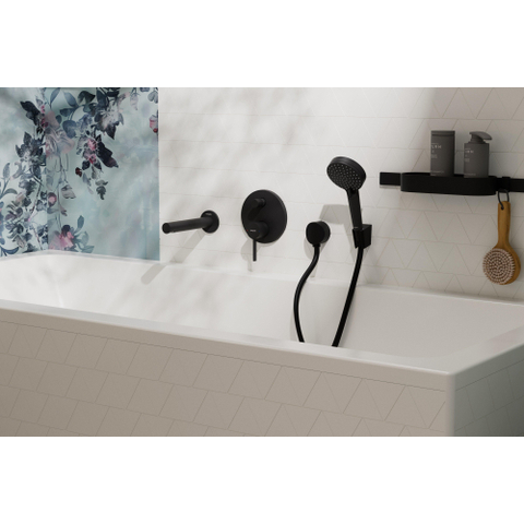 Hansgrohe Tecturis s baduitloop - mat zwart SW918621