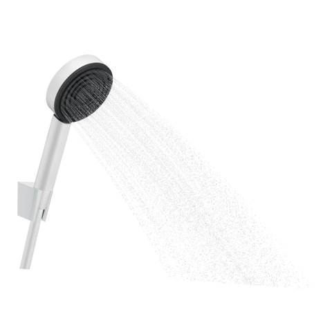 Hansgrohe Pulsify ensemble de douche - 10.5cm - 1 jet - flexible 125cm - blanc mat SW651047
