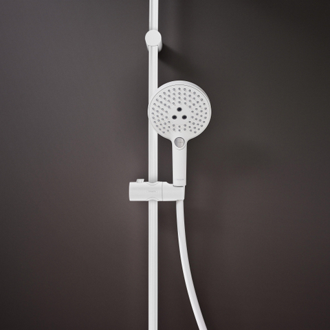 Hansgrohe Raindance Select S - showerpipe - 240 - 1jet PowderRain - met thermostaat - mat wit SW297297