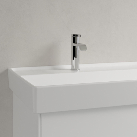 Villeroy & Boch Collaro meubelwastafel - 120x47cm - zonder overloop - 2 kraangatenen - Stone White (mat wit) SW358331