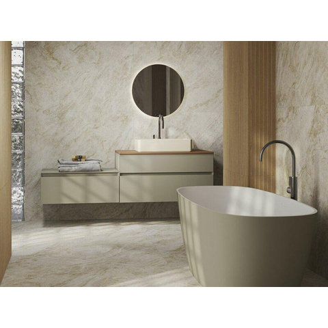 ÉCHANTILLON Terravito Belora Carrelage sol & mur en céramique - 120x120cm - 9,0mm - rectifié - mat beige SW1471729