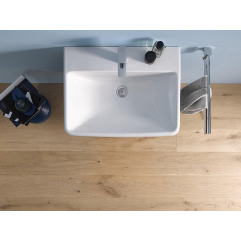 Duravit No.1 - No.1 - wastafel - 600mm - met overloop - 1 kraangat - hoogglans wit SW723752