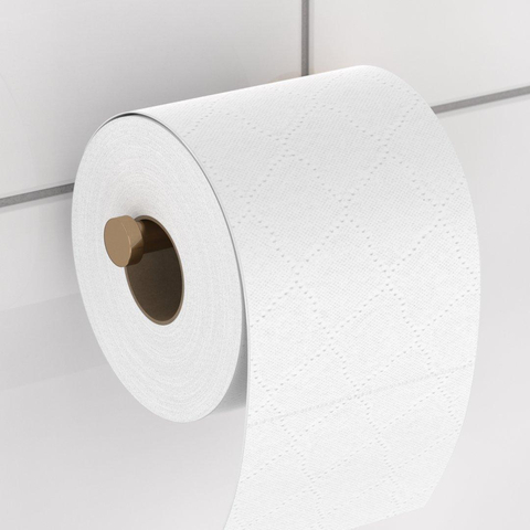 Haceka Kosmos Porte-rouleau de papier toilette en angle Cuivre brossé SW955694