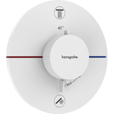 Hansgrohe Showerselect Comfort S thermostatique - encastré - 2 fonctions - mat blanc SW917965