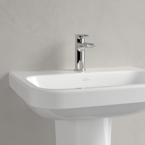 Villeroy & Boch Architectura wastafel - 60x47cm - met kraangat - zonder overloop - White Alpine (glans wit) 1025256