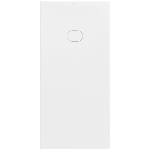 Villeroy & Boch Ecora douchebak - 170x80x4.5cm - afvoer korte zijde - stone white (wit) SW1558961