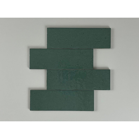 ÉCHANTILLON Terravito Nocino carreau mural - 6x18,6cm - Blue Lake brillant (bleu) SW1221348