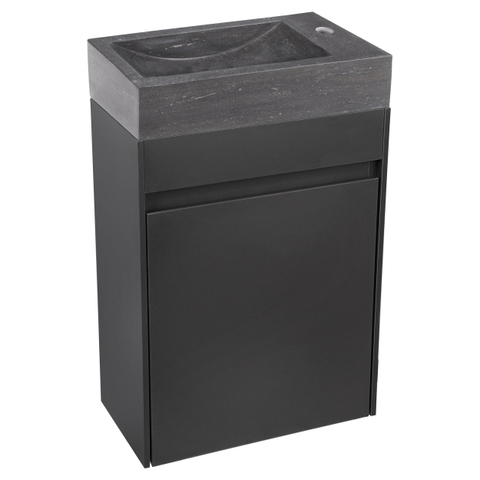 Differnz Hura lave-mains - 40x22x11cm - 1 trou robinet - sans bonde - gris SW1236898