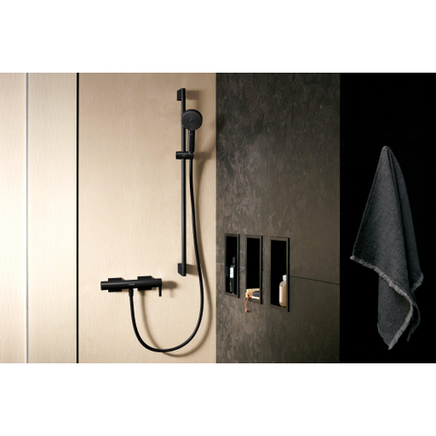 Hansgrohe Unica Douchestang - 90cm - isiflex - doucheslang - 160cm - mat zwart SW925803