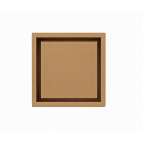 Fortifura Galeria Inbouwnis - 30x30x7cm - PVD - geborsteld koper SW876695