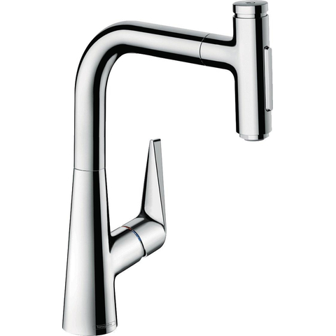 Hansgrohe Talis Select M51 M5117-H220 1-greeps keukenmengkraan - uittrekbare vuistdouche - hoogglans chroom SW528998