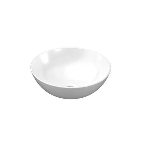 INK Otello Large waskom - 40x40x12cm - rond - porselein wit glans SW411448