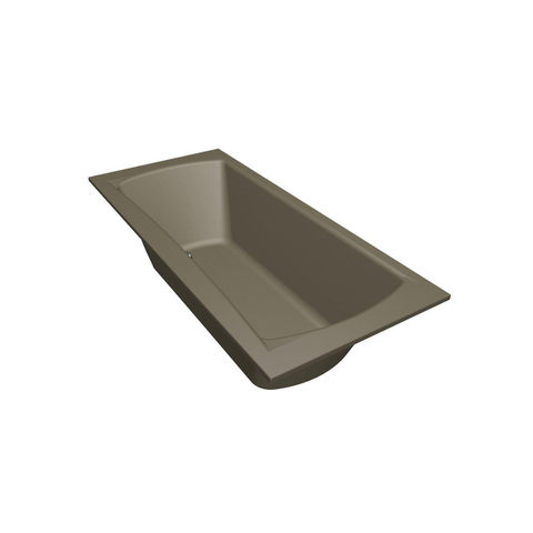 Xenz Robijn inbouwbad - 180x80cm - met overloop - met afvoer - Acryl Klei mat SW378314