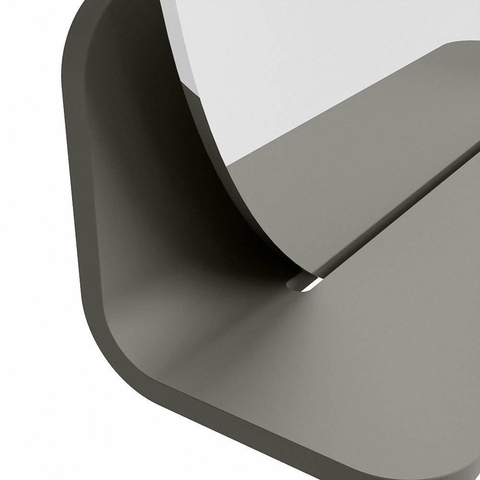 Mondiaz SPOT miroir – Ø 40 cm – avec tablette – Smoke (brun clair) SW1235618