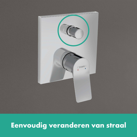 Hansgrohe VIVENIS Eengreeps badmengkraan - inbouw - met geïntegreerde zekerheidscombinatie EN1717 - hoogglans chroom SW647114