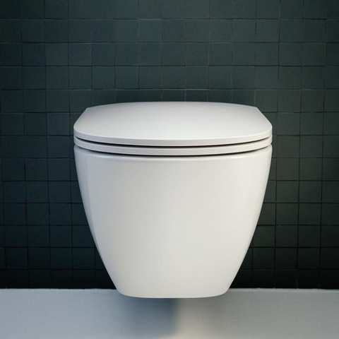 Laufen Lua Advanced WC suspendu – compact – sans bride – 36 x 52 cm – blanc brillant LCC SW786320