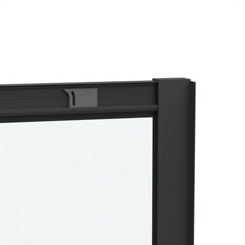 Marenza Casus Douchecabine - 100x100x200cm - hoekinstap - helder glas - profiel - mat zwart SW773921