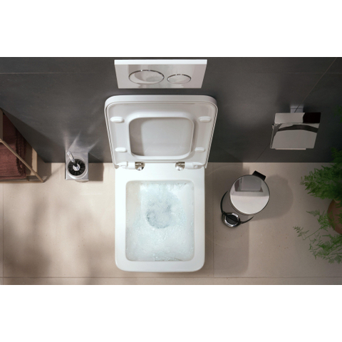 Hansgrohe AddStoris Q closetrolhouder - met klep - hoogglans chroom SW651136
