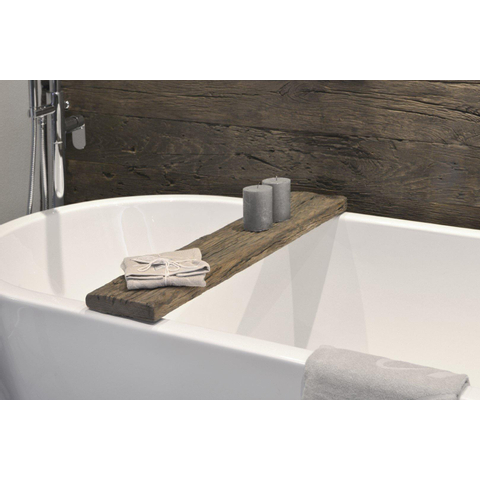Looox Wooden Collection Raw Pont baignoire 78x16x4cm chêne massif SW73154