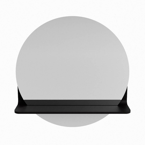 Mondiaz SPOT miroir – Ø 50 cm – avec tablette – Urban (noir) SW1235475