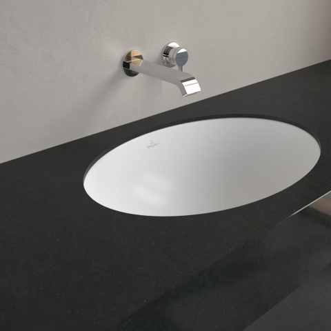Villeroy & boch Loop & friends onderbouwwastafel 60x38cm zonder kraangat met overloop Ceramic+ wit SW971863