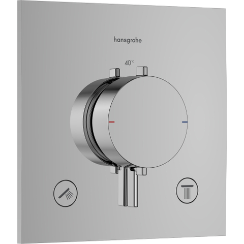 Hansgrohe Ecostat Comfort E Inbouw - thermostaat - 2 functies - chroom SW1388311