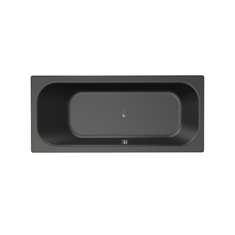 Xenz Aruba Baignoire - 180x80x48 - bonde Centrale - acrylique - ebony SW103124