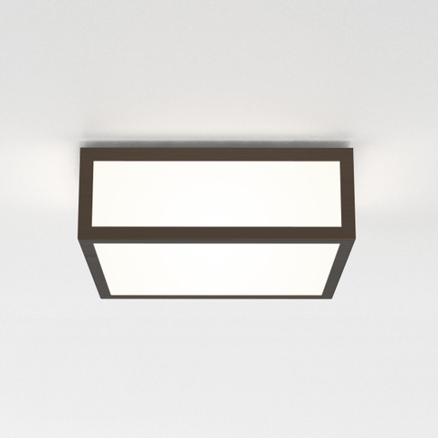 Astro Mashiko 200 Square Plafonnier 20x20x7.85cm IP44 douille E27 bronze SW378007