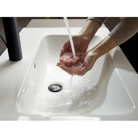 Hansgrohe Vernis Blend Eengreeps wastafelmengkraan - 190 met PopUp - trekwaste - mat zwart SW651526