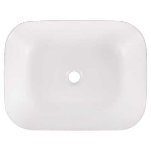 Differnz ZENA Vasque à poser - 48x38x13cm - céramique - beige/blanc SW1236915