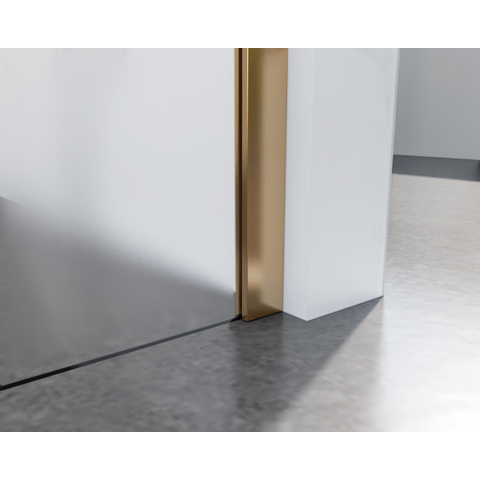 Fortifura Galeria Douche à l'italienne - 110x200cm - verre satiné - Cuivre brossé SW917131