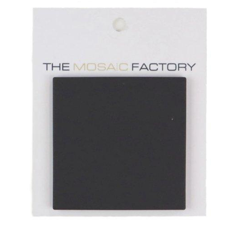 ÉCHANTILLON The Mosaic Factory London mozaïektegel - 30x30cm - wand en vloertegel - vierkant - full body - Porselein - mat black (zwart) SW1441560