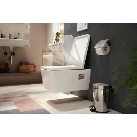 Hansgrohe AddStoris Q closetrolhouder - met klep - hoogglans chroom SW651136