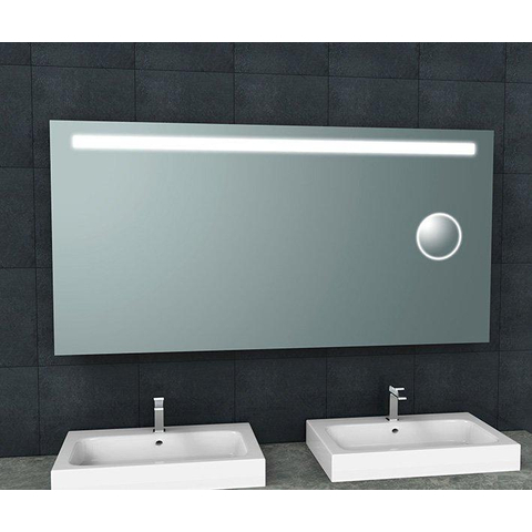 Wiesbaden Tigris Spiegel rechthoek - met LED en scheerspiegel - 160x80cm SW545243